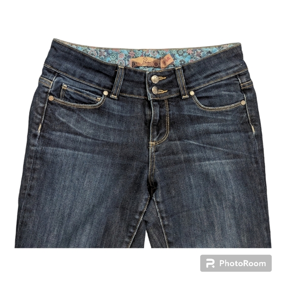 Paige Hidden Hills Boot Cut Dark Wash Jeans Women's Size 26 - Picture 8 of 8